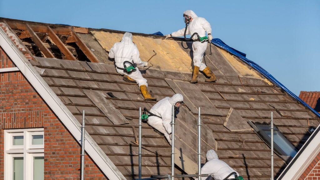 Asbestos-roof