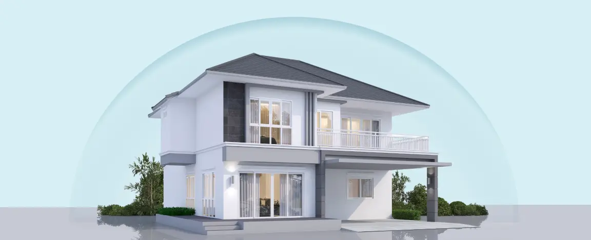 image of house with balcony