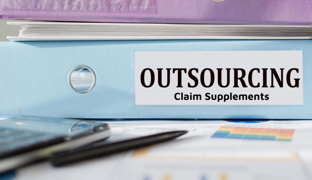 Outsourcing claim supplements